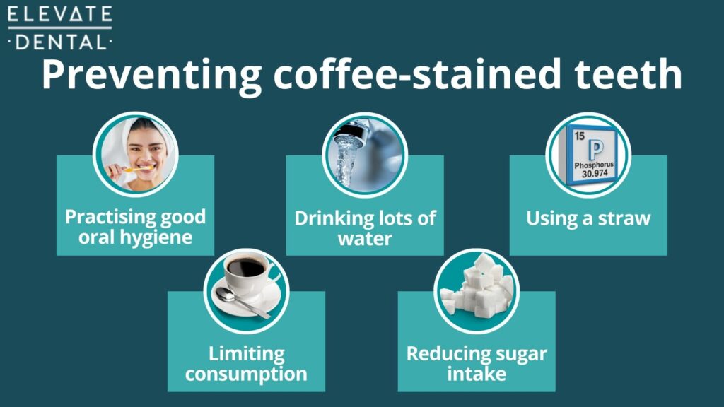 how to prevent coffee stained teeth